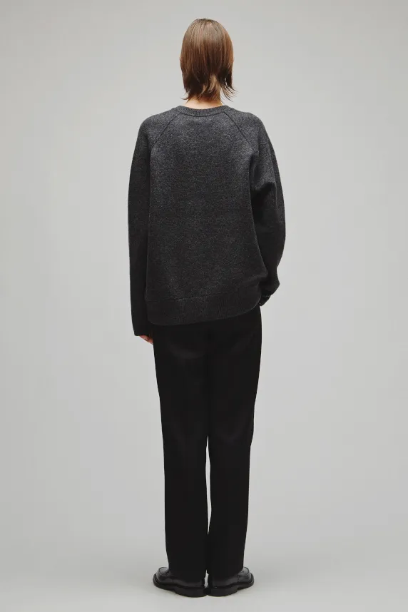 RERACS RAGLAN V NECK PULLOVER KNIT