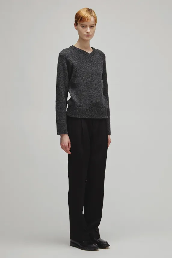 RERACS RAGLAN V NECK PULLOVER KNIT WOMENS