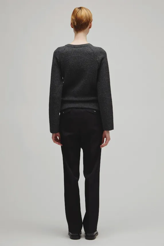 RERACS RAGLAN V NECK PULLOVER KNIT WOMENS