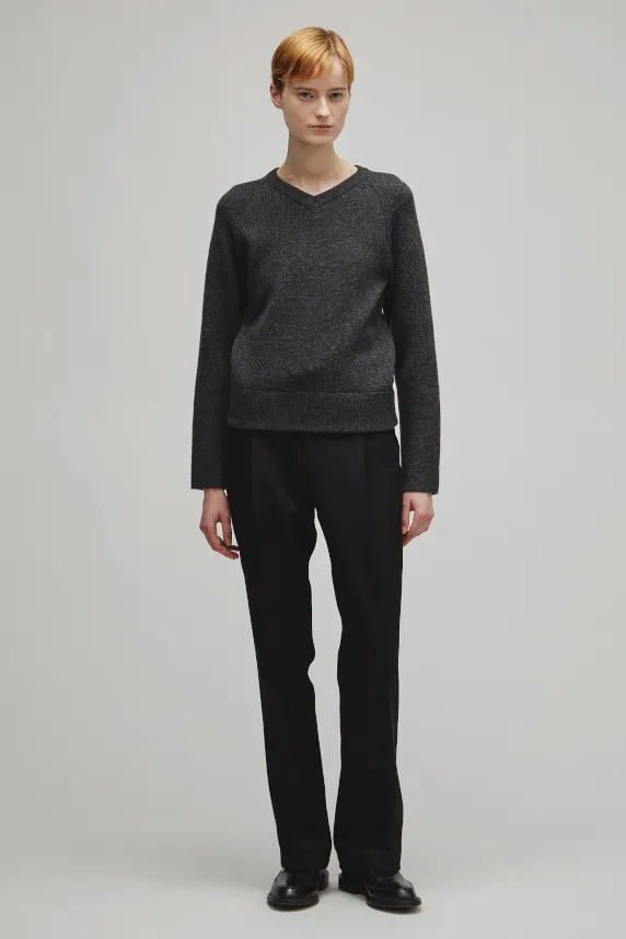 RERACS RAGLAN V NECK PULLOVER KNIT WOMENS