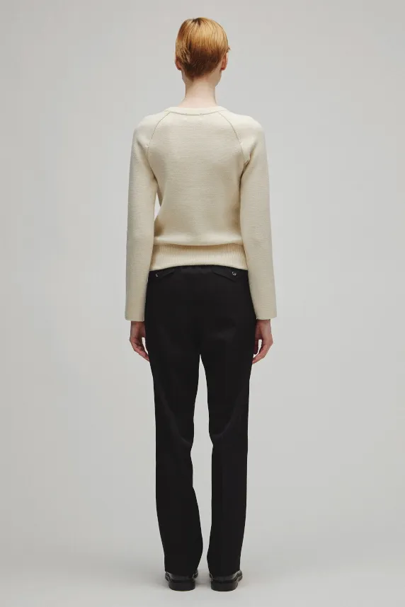 RERACS RAGLAN V NECK PULLOVER KNIT WOMENS