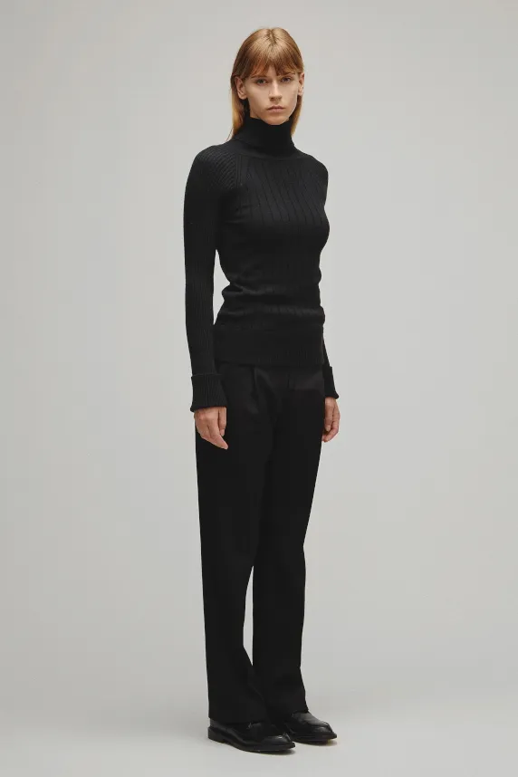 RERACS RAGLAN TURTLE NECK PULLOVER KNIT