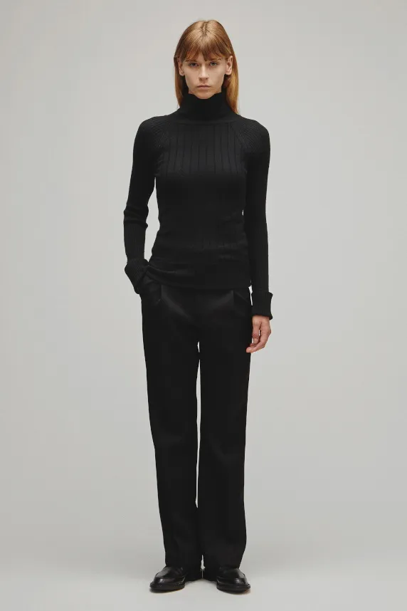 RERACS RAGLAN TURTLE NECK PULLOVER KNIT