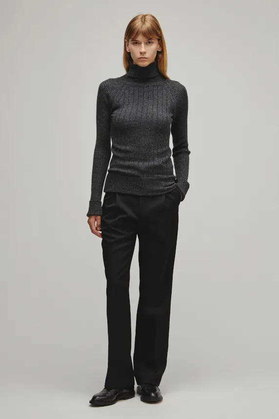 RERACS RAGLAN TURTLE NECK PULLOVER KNIT