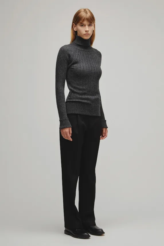 RERACS RAGLAN TURTLE NECK PULLOVER KNIT