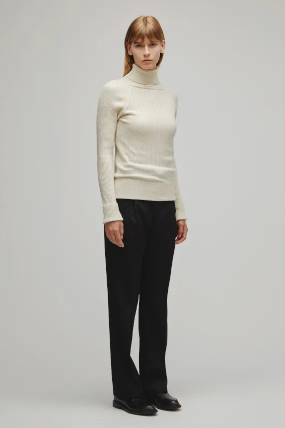 RERACS RAGLAN TURTLE NECK PULLOVER KNIT