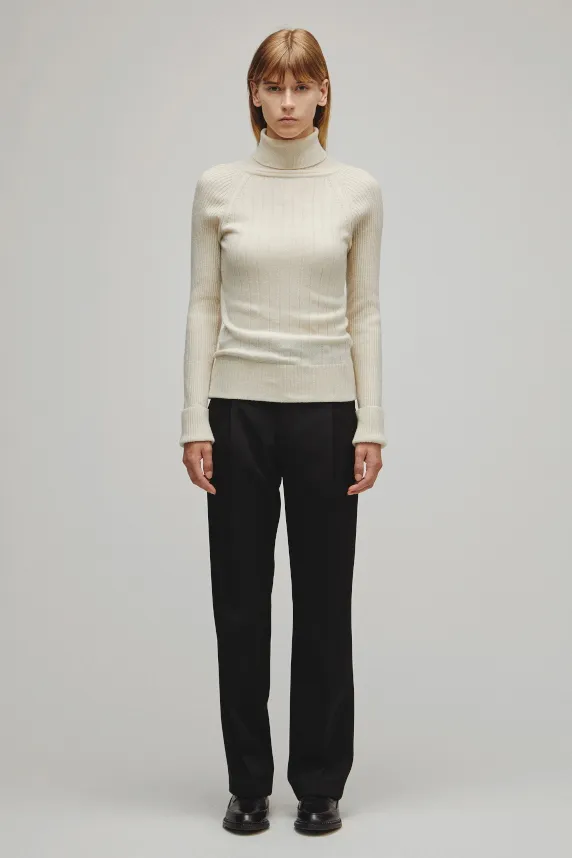 RERACS RAGLAN TURTLE NECK PULLOVER KNIT