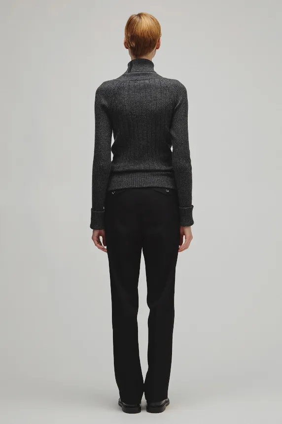 RERACS RAGLAN TURTLE NECK PULLOVER KNIT WOMENS