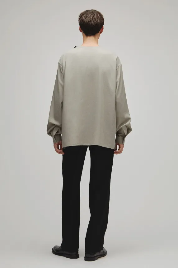 THE SIDE ZIP PULLOVER SHIRT
