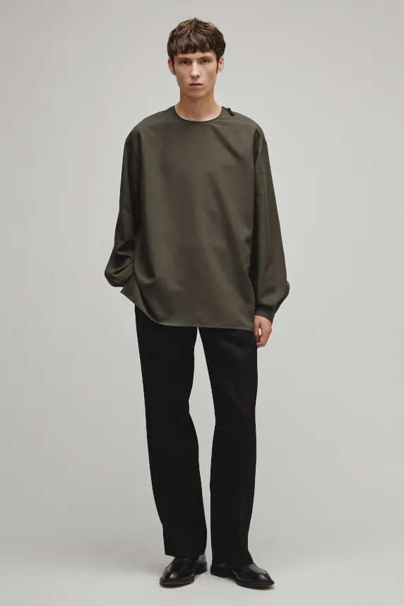 THE SIDE ZIP PULLOVER SHIRT