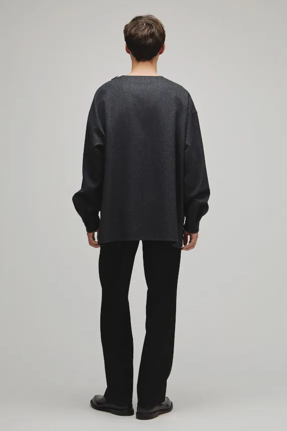 THE SIDE ZIP PULLOVER SHIRT