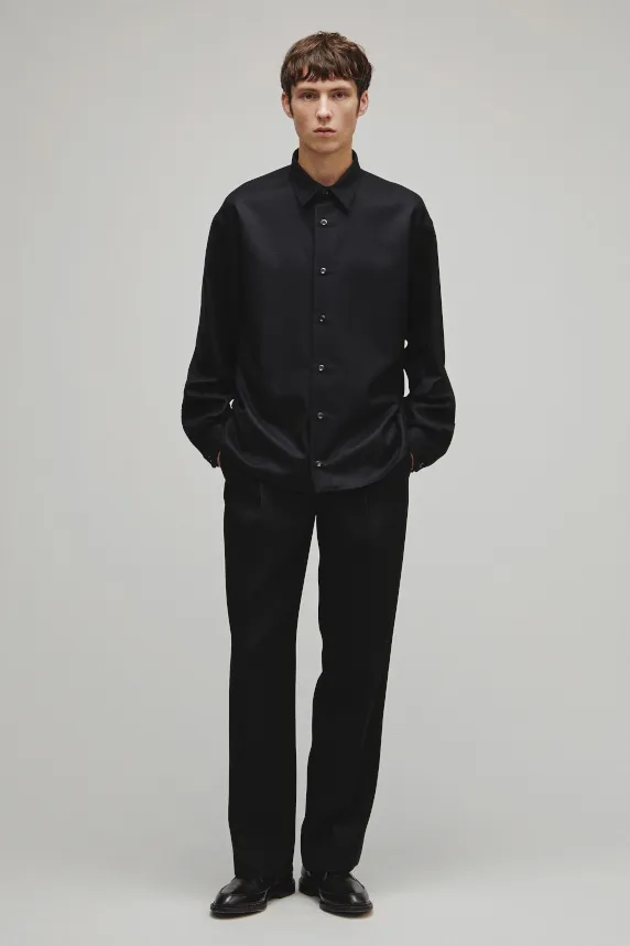 RERACS REGULAR COLLAR FLANNNEL SHIRT