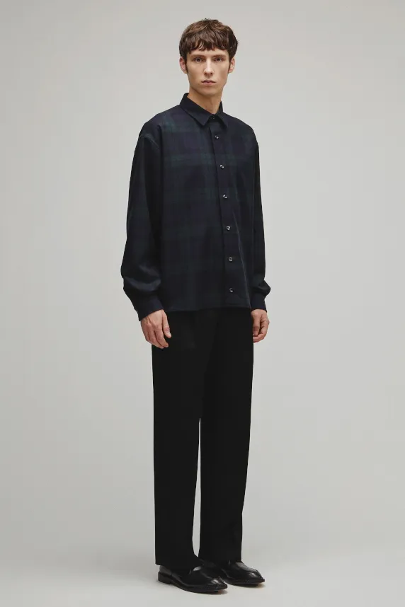 RERACS REGULAR COLLAR FLANNNEL SHIRT