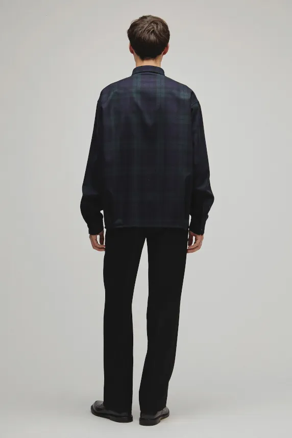 RERACS REGULAR COLLAR FLANNNEL SHIRT