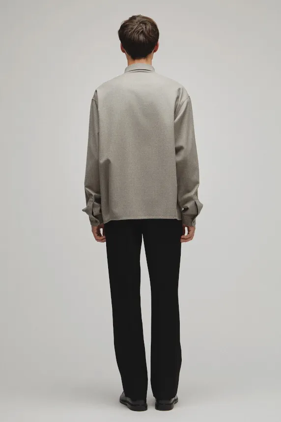 RERACS REGULAR COLLAR FLANNNEL SHIRT