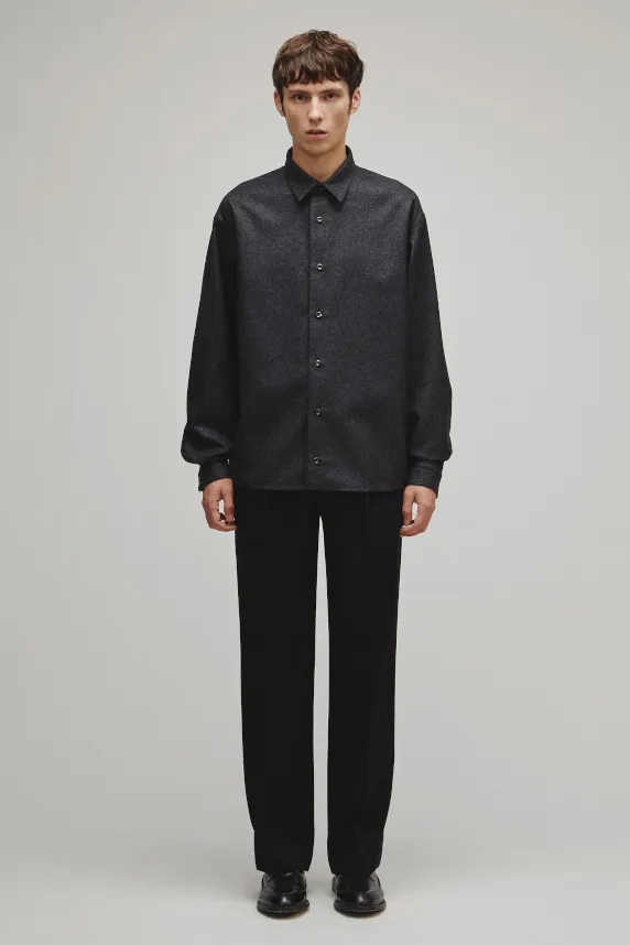 RERACS REGULAR COLLAR FLANNNEL SHIRT