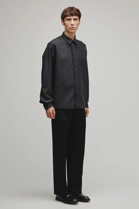 RERACS REGULAR COLLAR FLANNNEL SHIRT