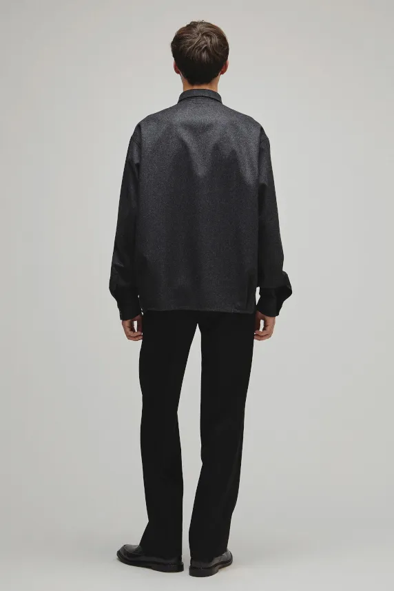 RERACS REGULAR COLLAR FLANNNEL SHIRT