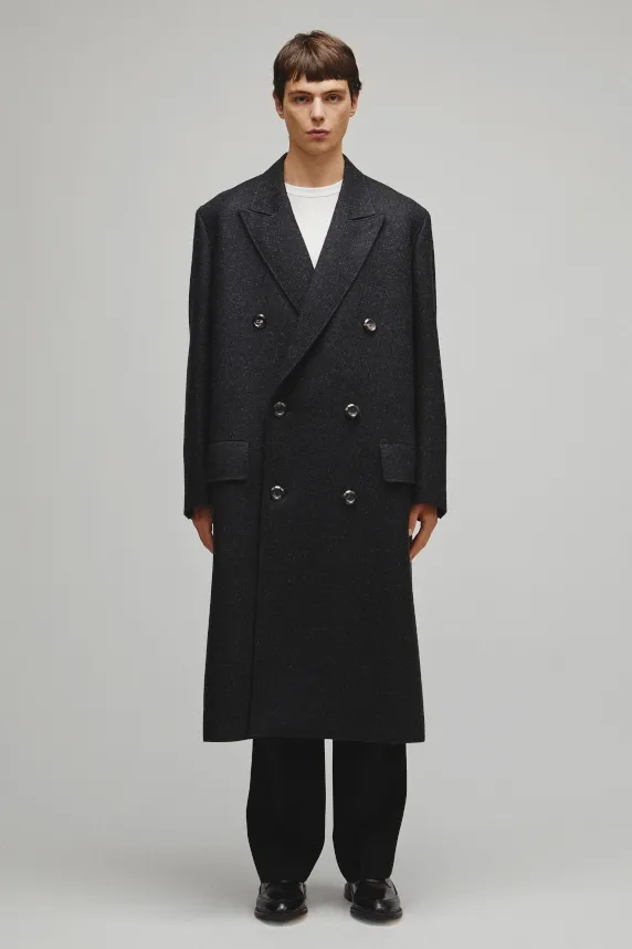 THE DOUBLE PEAKED TAILORED COAT