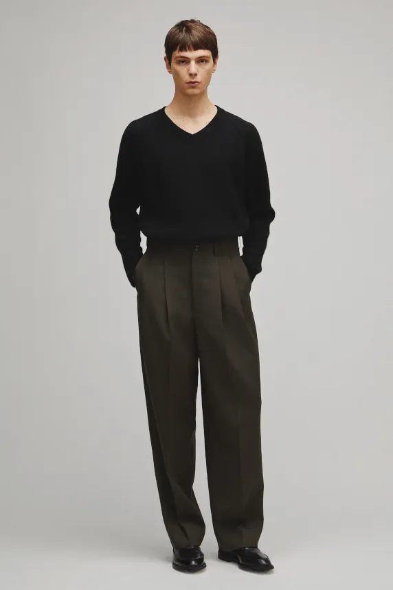 RERACS 2 TUCK WIDE SLACKS