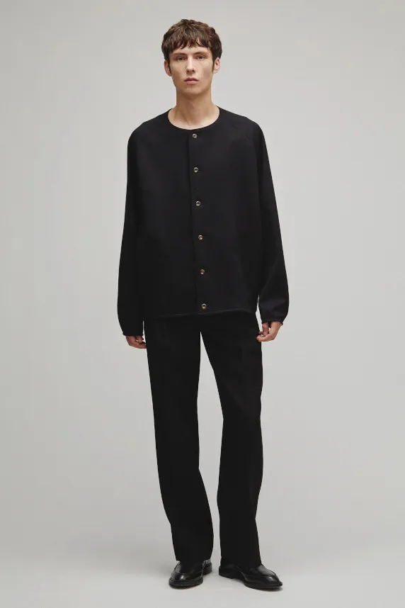 RERACS COLLARLESS CARDIGAN