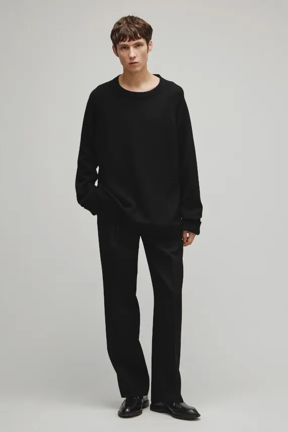 RERACS RAGLAN CREW NECK PULLOVER KNIT