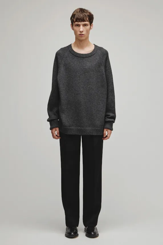 RERACS RAGLAN CREW NECK PULLOVER KNIT