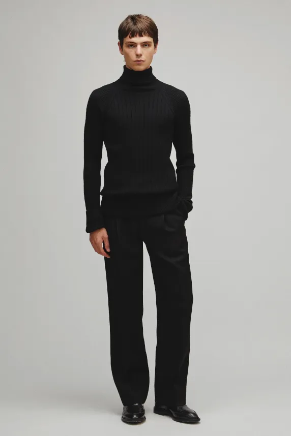 RERACS RAGLAN TURTLE NECK PULLOVER KNIT