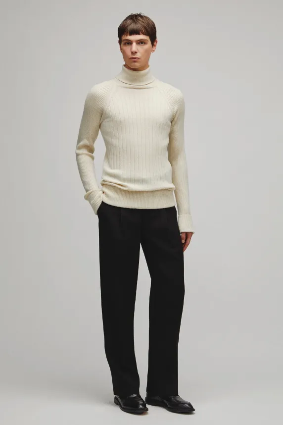 RERACS RAGLAN TURTLE NECK PULLOVER KNIT
