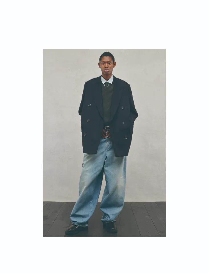 リラクス　THE RERACS 23SS 　クラシックブルー THE RERACS/ザ・リラクス】RERACS BALCOLLAR LONG VEST 23SS